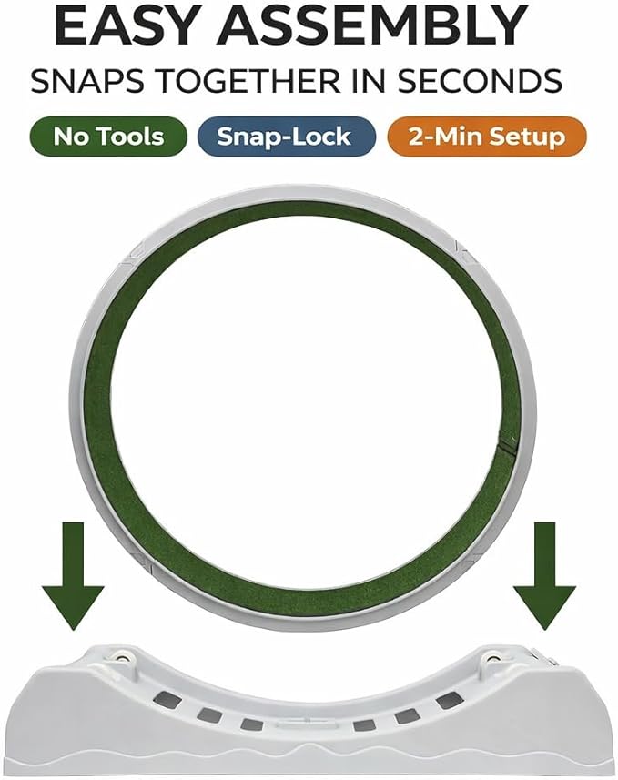 Cat Exercise Wheel for Indoor Cats, 33.5" Compact Small Cat Treadmill — Quiet Running Wheel with Grass Carpet Runway, Space-Saving Design & Safety Lock for Small to Medium Cats Weight Loss-Gray