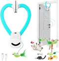 CATPICK Interactive Cat Toys for Indoor Cats Automatic Electric Flying Bird Feather Mouse Toy - Best Kitten & Adult Cat Enrichment Mouse cat Toy Hanging Electric Kitty Toys for Bored Cats