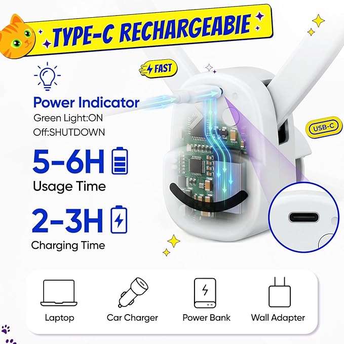 CATPICK Interactive Cat Toys for Indoor Cats Automatic Electric Flying Bird Feather Mouse Toy - Best Kitten & Adult Cat Enrichment Mouse cat Toy Hanging Electric Kitty Toys for Bored Cats