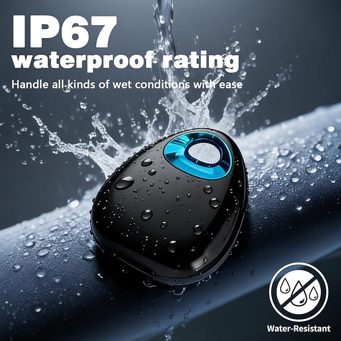 GPS Tracker for Dogs & Cats – Waterproof, Lightweight, Mini Real-Time Pet Locator with 1-Year Battery, No Subscription or SIM Required, Track History, iOS & Android Compatible Now 2026