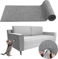 Climbing Cat Scratcher Mat Trimmable Cat Scratching Post Carpet 118’’x15.8’’ Self Adhesive Carpet Mat Pad Replacement for Cat Tree Shelves Post Couch Wall Furniture Steps DIY Protector (Light Gray)