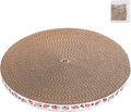 Round Cat Scratcher Pad 10 inch Diameter 3/5 inch Thickness Scratch Replacement Cardboard Cat Scratcher Refill Scratching Board Cat scratchers for Indoor Cats(1 Pc)
