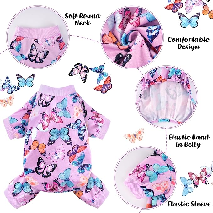 Dog Pajamas Soft Lightweight Dog Onesies Outfit Clothes for Small Medium Large Puppy Pjs for Pet Boys Girls Dogs Cats